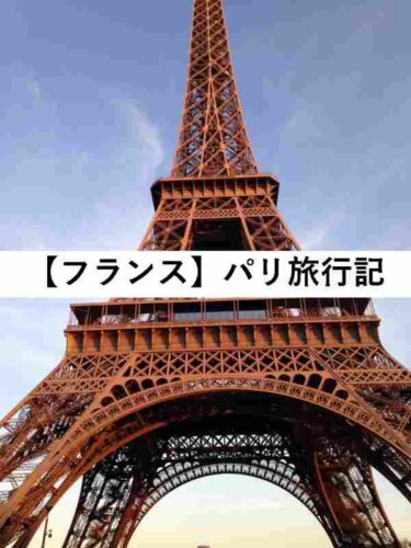 【ヨーロッパ旅行記】フランスの首都パリ【6/10】