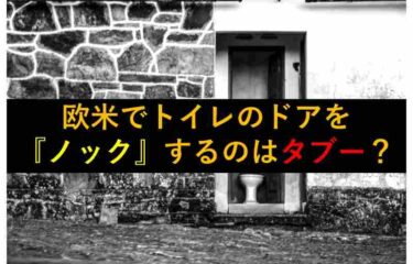 【おもしろい豆知識】欧米ではトイレのドアを『ノック』するのはタブー、って知ってました？