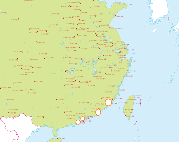 中国地図