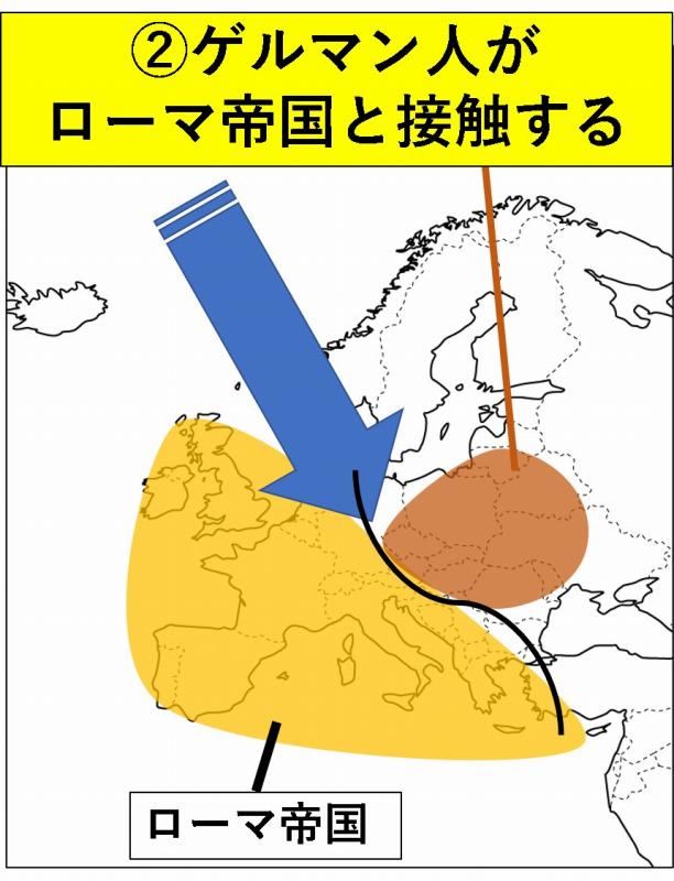ゲルマン人大移動　ローマ帝国