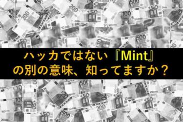【おもしろい豆知識】＂Mint＂の意味～ハッカではない～