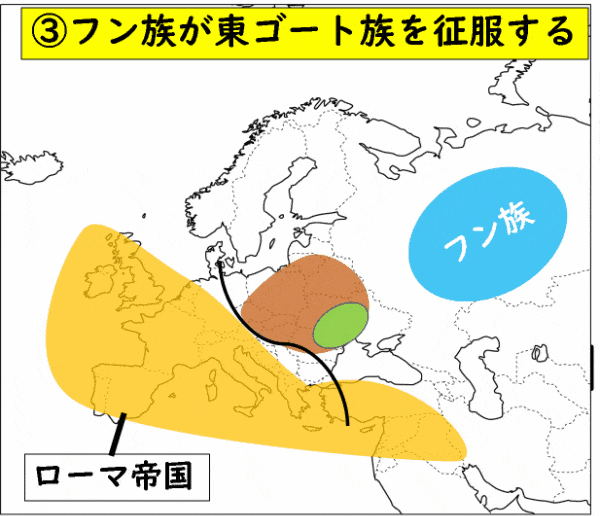 ロマネスク建築　ゲルマン人大移動
