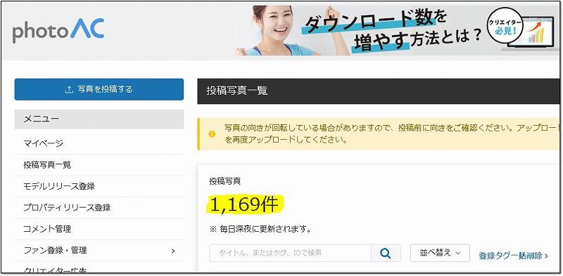 写真ＡＣ　稼げる？　収益